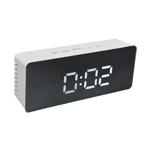 Multifunktionale LED-USB-Uhr mit Wecker, Schlummerfunktion, Celsius/Fahrenheit-Anzeige