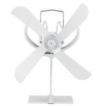 Ventilatore per stufa a circolazione d'aria calda efficiente, funzionamento silenzioso alimentato dal calore, struttura in lega di alluminio, non
