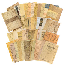 Large Paper Ephemera Pack for DIY Crafters, Multi-Use Vintage Ephemera Paper Pack with Colorful HD Printed Patterns, Various Styles Junk Journal Pages