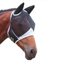 Durable and Adjustable Fly Mask for Horses Provides Comfort for Your Beloved Horses. Fly Mask for Horses, Polyester Horse Mask, Black, Size M.