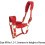 Horse Halter for Effective Training on the Riding Area, Red, M 2