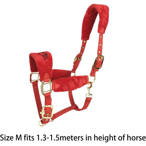 Horse Halter for Effective Training on the Riding Area, Red, M 1