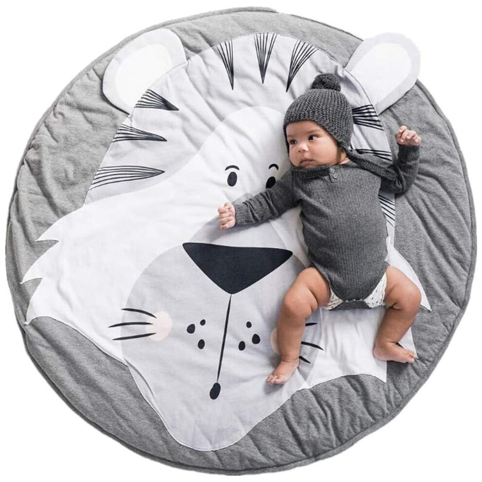 Reversible Round Rug, Multi-Functional Kids Room Decoration, Non-Toxic Soft And Skin-Friendly Baby Floor Play Mats For Cozy Play Areas