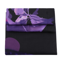 Botanical Design Bed Decor, Purple Rose Sheet Set for Double Size Beds, 3 Pcs Microfiber Comforter Set, Breathable Premium Polyester Fiber Bed Linen f