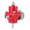 Ρυθμιστής πίεσης καυσίμου με μετρητή 0-140PSI Adj κόκκινο, Ρυθμιστής επιστροφής για 6