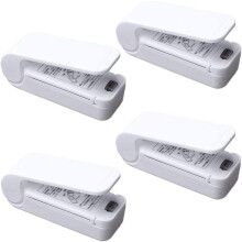 Mini dispositivo de selagem fácil de usar para embalagens de salgadinhos, fabricado em ABS resistente com cortador de segurança, selador portátil