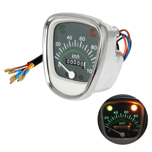 Weatherproof Professional Tachometer Speedometer with Speed Tracking Clear Display for C50 C70 2