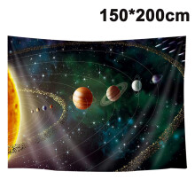 Multifunctional Use, Easy Care Washable, Cosmic Design, Polyester Fabric, Mystical Universe, Starry Sky Decor, Versatile Sizes, 78.7" X 59.1", Blue An