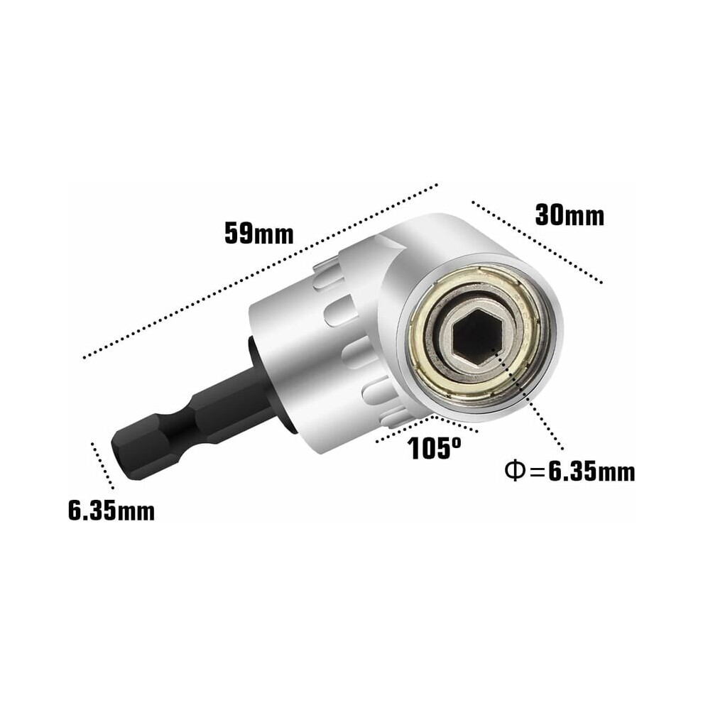 Expertly Crafted Right Angle Drill Bit For Tight Spaces, Flexible Angle Extension Ensures Effortless Access To Narrow Corners, Ideal For Precision 9128293324083
