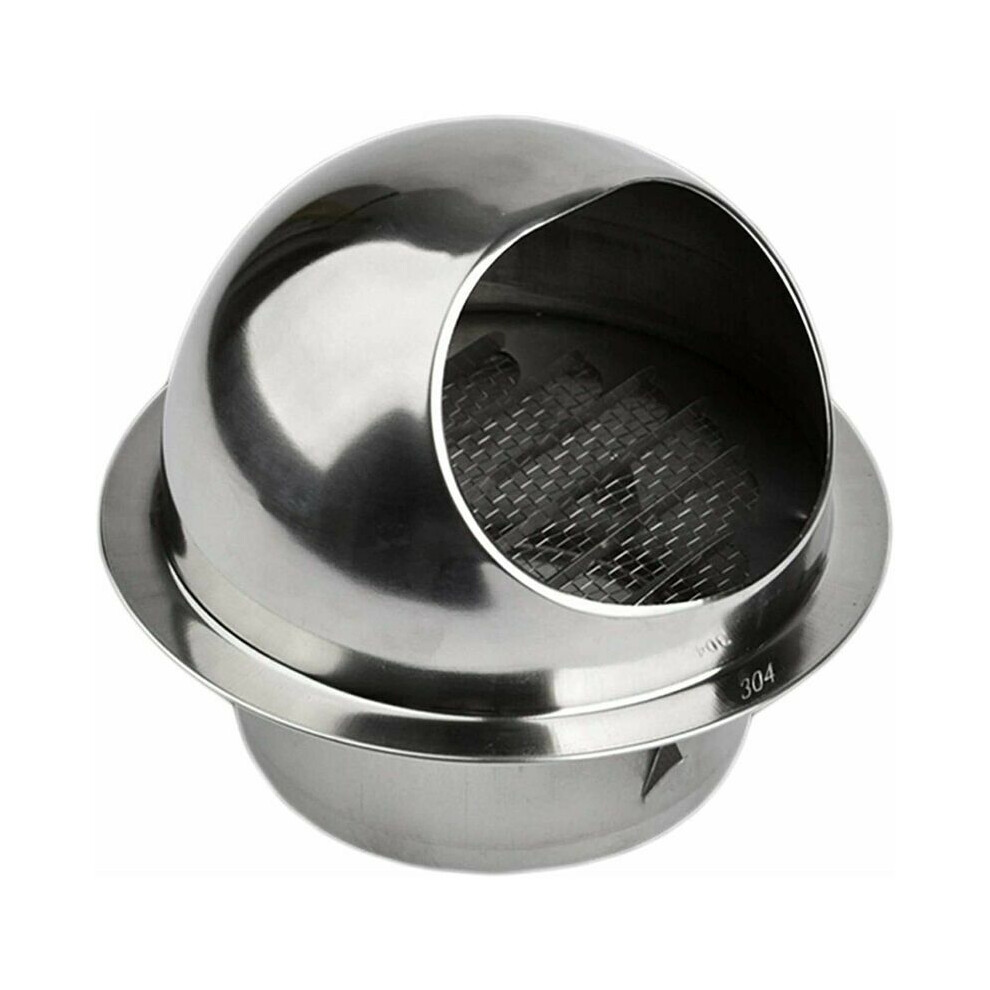 Fine Mesh Screen Stainless Steel Wall Vent Cover, Hemispherical Hood Design Ensures Durability And Long-Lasting Performance, Robust Construction 9173940429949