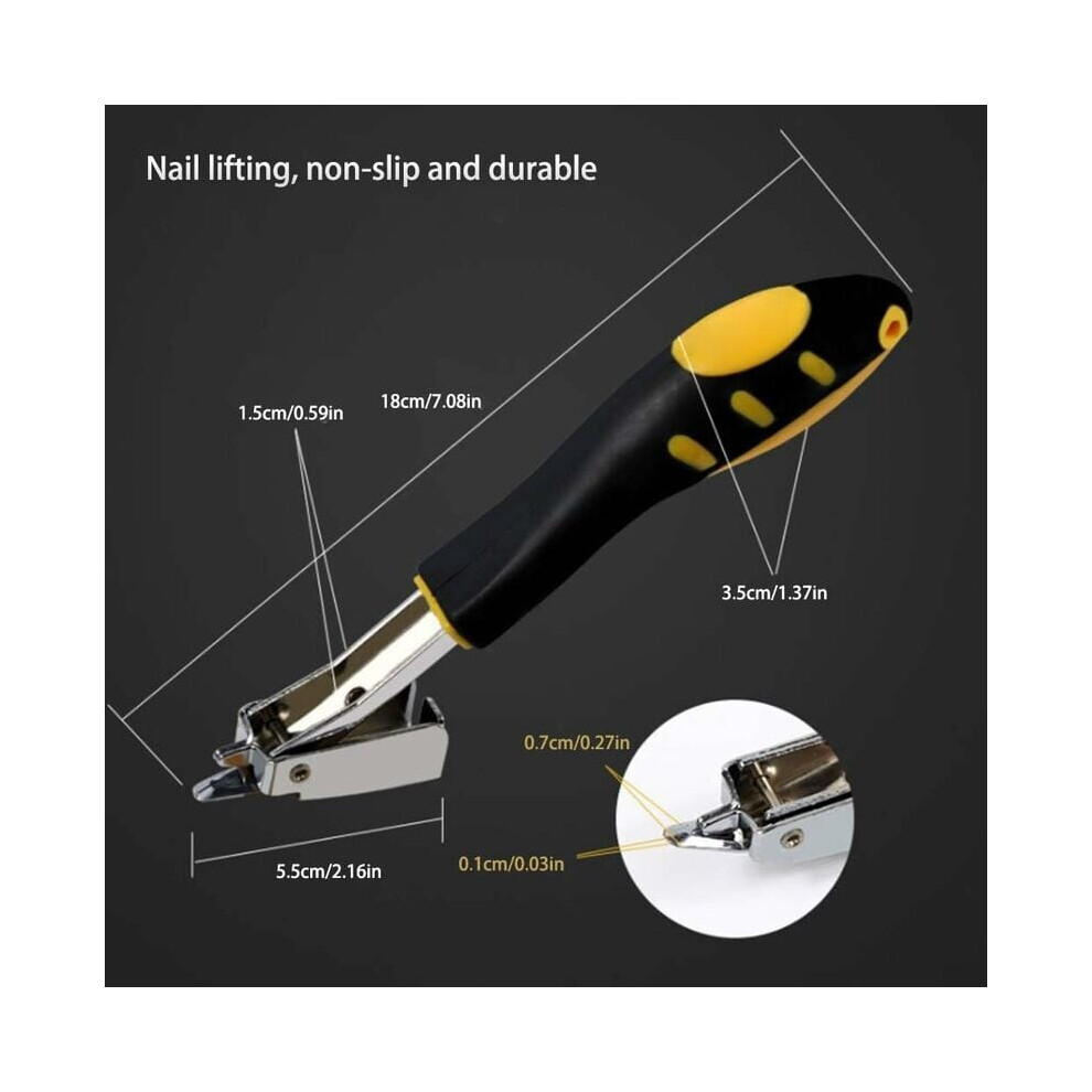 Heavy-Duty Staple Remover Tool, Comfortable Non-Slip Handle For Easy Grip, Removing Deeply Ingrained Staples Without Surface Damage, Perfect For 9128293324625