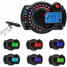 High-tech Motorcycle Gauge, Digital Lcd Odometer For Yamaha Ybr 125 With Mobile Usb Charge Rpm Dashboard, Waterproof Impact Resistance Anti Glare