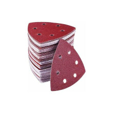Oscillating Multi Tool Sandpaper, Aluminum Oxide Particles Sanding Pads, 90 X 90 X 90Mm, Professional Economy Pack, Wide Applications