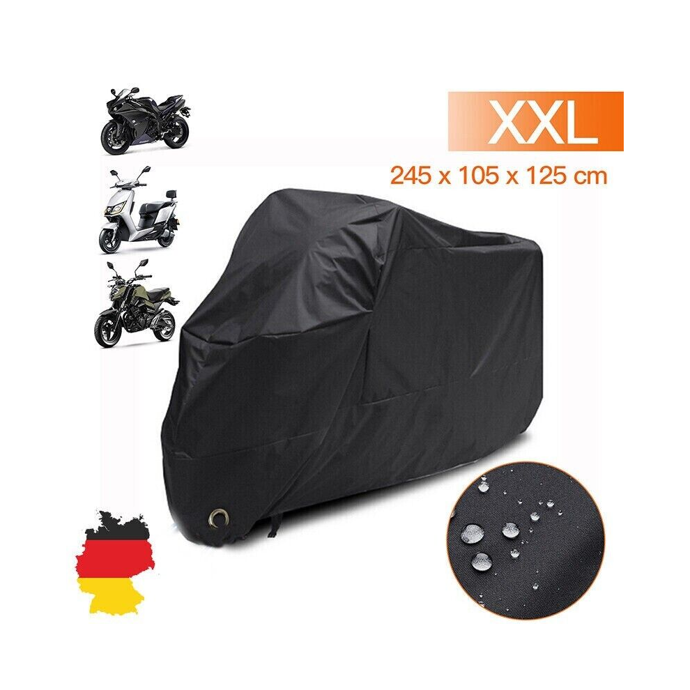 Motorcycle Cover, Waterproof Outdoor Protective Cover With Lock-Holes & Storage Bag, Durable Material For All Weather Protection 9173940422742