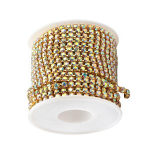 Strass chain for sewing onto glass, Strass trim, Strass chain, Strass chain for craft decorations