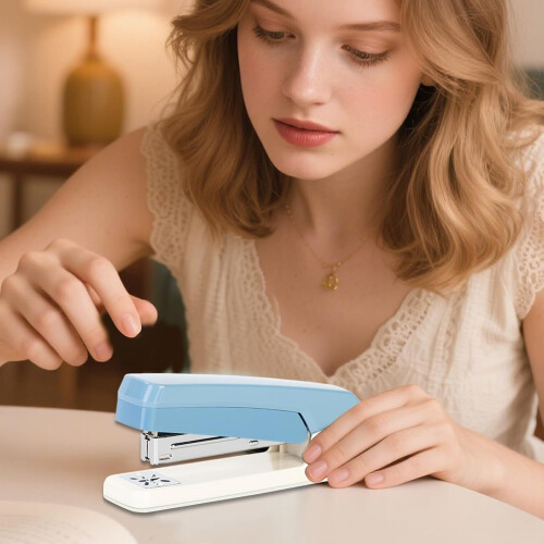 Swivel Stapler  360 Degree Binding for Construction Workshop Packaging Blue 1