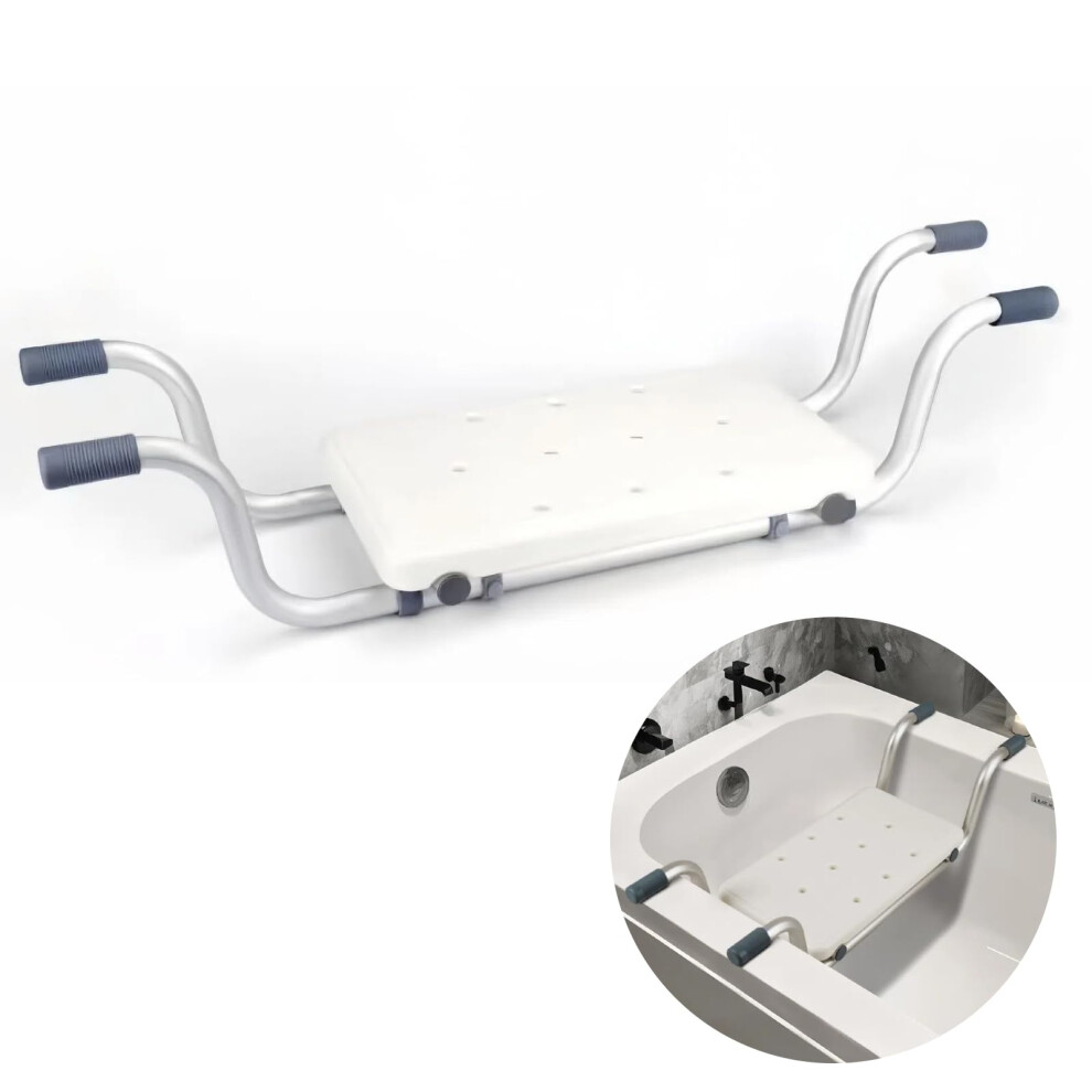 Adult and Elderly Bath Seat, NonSlip Shower Stool, Adjustable Bathtub Seat, Over Bath Transfer Bench Board