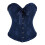 Elastic Underbust Corset Body Shaper Slimming-dark blue M 1
