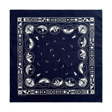 Elegantes Baumwoll-Bandana, freundliches-Marine 02