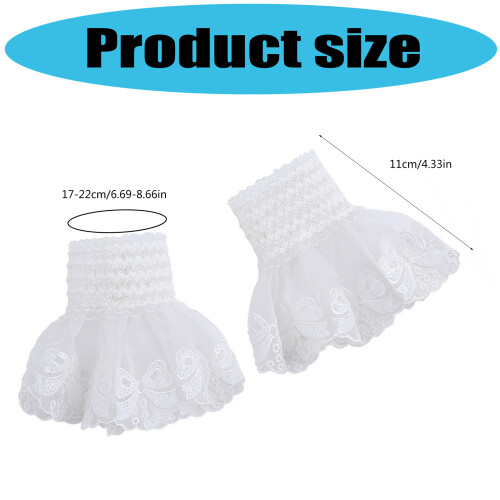 Stickerei-Spitze-Blumen-Arm-Ärmel, bequeme elastische 2