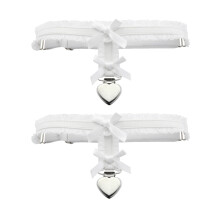 Jarretelles de cuisse extensibles pour femmes, ceinture de-Blanc