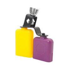 Quadratic Wooden Cowbell and Low Tones Adjustable for Percussion Instruments and Drum Kit Events and Easy