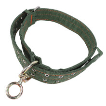 Adjustable Performance Thick Nylon Metal Buckle Chain for Horse Dog Collar Show Cattle Neck Strap (Medium Size) Medium Medium