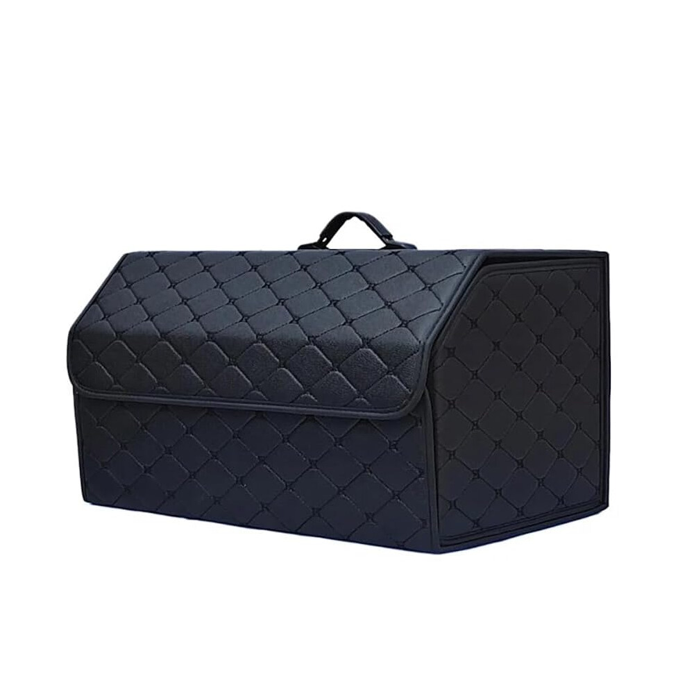 Car Boot Organiser Storage Leather Trunk Organizer L For Jeep Renegade Compass Cherokee Grand Cherokee Wrangler Black 9347817445411