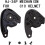 Quick Mounting Helmets Bottom Base Adapter With Stability Fixation, 2Pack ABS Helmet Parts 4