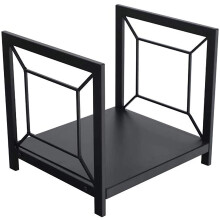 Firewood rack, wood storage, firewood stand, modern and simple forged iron firewood holder, wood shelf for indoor and outdoor use, easy assembly.