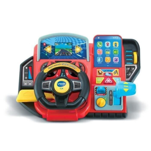 VTech Fahrsimulator für Kinder - VTECH Super Console Turbo Pilot - Farbdisplay und 20 Spiele enthalten 1
