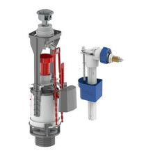 WC-Mechanismus mit seitlicher Zuführung - ROUSSEAU - Zertifiziert NF - Leise - Höhenverstellbar von 320 bis 410 mm