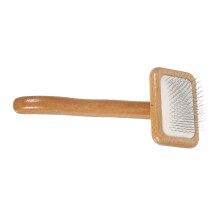 Dog Wooden Comb Grooming Tool Hair Brush Pet Accessories SelfCleaning Light Brown