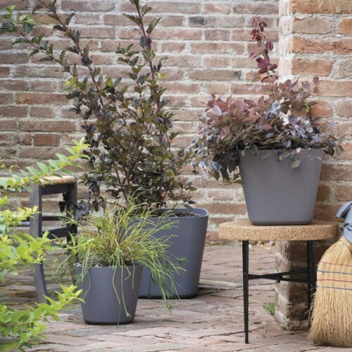 DEROMA Blumentopf Origin - 29 x 24 cm - 11 L - Grau 2