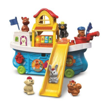 VTECH TUT TUT ANIMO - SUPER SCHLITTENBOOT - Spielzeug für Kinder von 1 bis 5 Jahren mit 5 Tieren und einem Fischer inklusive