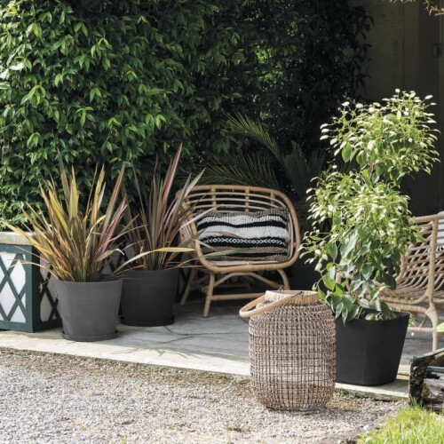 DEROMA Blumentopf Origin - 38 x 32 cm - 24 L - Anthrazit 2