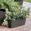 Jardinière - URSPRUNG - Kunststoff - Anthrazit - 59x22,6cm - DEROMA 6