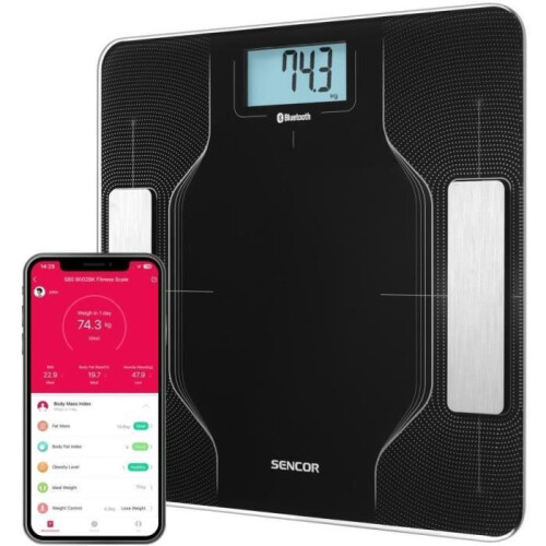 Connected Bathroom Scale - SENCOR - SBS 8002BK - Schwarz 1
