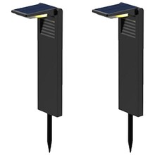 2er-Set Solarleuchten zum Einpflanzen - LUMISKY - OSTRY - H41 cm - kaltweißes LED