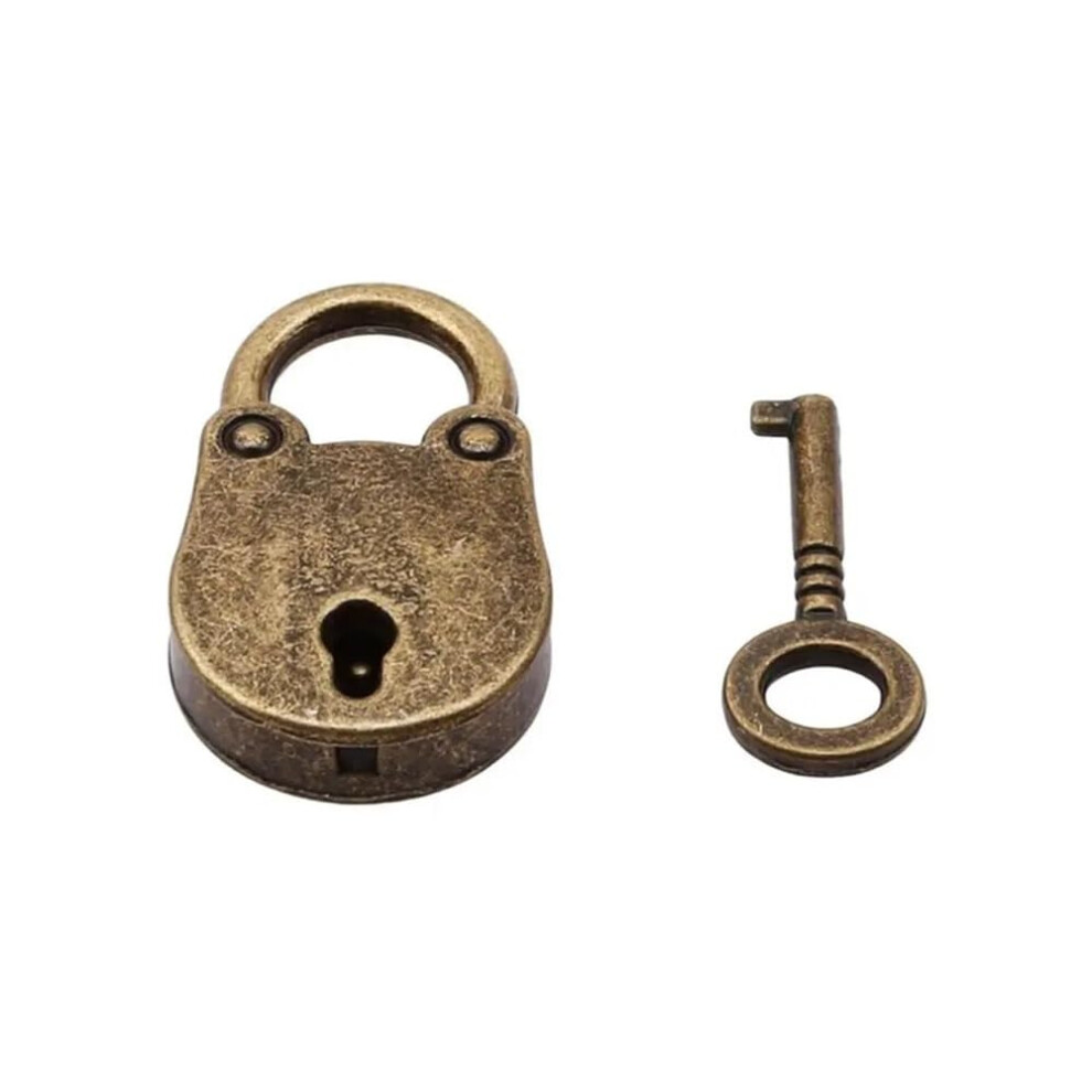 Padlocks Bronze Vintage Antique Style Mini Archaize Padlocks With Keys, Style A, 15 Pcs, Home Use Hardware Decoration 9189345986772