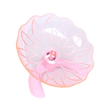 Quiet Hamster Wheel Small Animal Exercise Wheels for Gerbils, Mice, Hedgehogs (Rose)