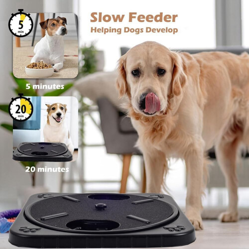Dog Scratch Pad For Nails Round Rotating Scratch Board With Removable Green Snack Compartments 2