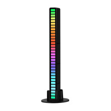 Voice Control RGB Light Color Change For Show Club Car Gaming DJ Studio Black 181X16X18mm
