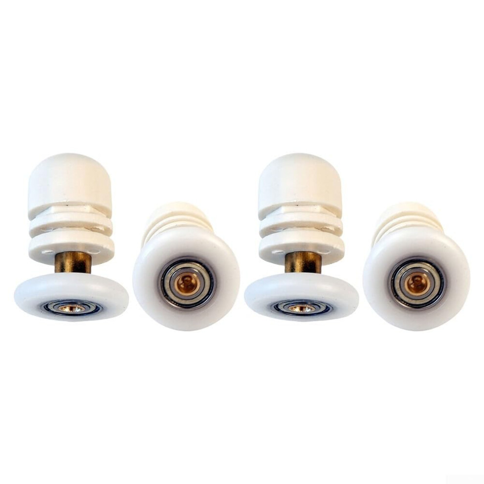 Sliding Door Pulley Set 4Pack Brass Eccentric Rollers For Shower Room, 25Mm Replacement, Smooth Quiet Operation 9189345987182