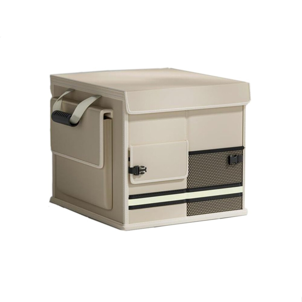 Car Trunk Organizer For Acura Zdx Foldable Waterproof 30L 29X29x34 Cm Multicompartment Beige 9347817996715