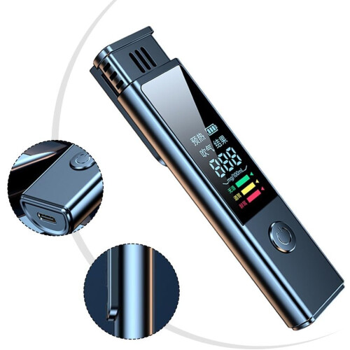 Alcohol Tester Portable Alcohol Sensor, 3Colour LED Indicator, Automatic, Accuracy, Rechargeable 2