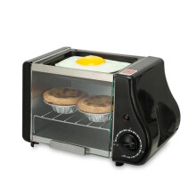 Multifunction Mini Electric Baking Oven Toaster Bread Maker Frying Pan Breakfast Machine Model Nero 1 Color Nero Size 1