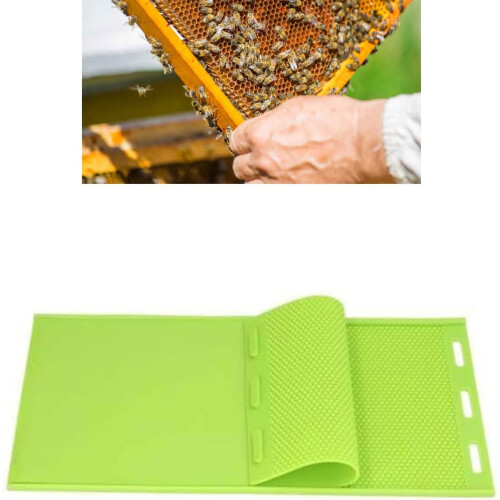 Silicone Beekeeping Mould for Precise Honeycomb Wax Sheets, Flexible Wax Sheet Press Tool 2