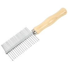 Stainless steel pet brush pet supplies pet comb hairbrush pet grooming brush faux fur comb for dogs and cats pet hair comb silver