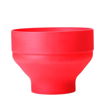 Microwave Popcorn Maker Collapsible Silicone Popcorn Bowl With Lid Hot Air Popper Ref: 7974